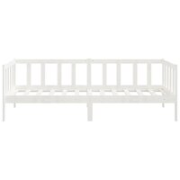 Bedbank massief grenenhout wit 90x200 cm 6