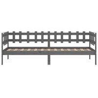 Slaapbank 90x200 cm massief grenenhout grijs 8