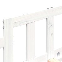 Slaapbank zonder matras 80x200 cm massief grenenhout wit 9