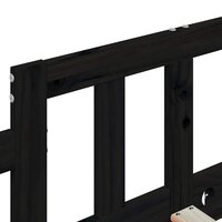 Slaapbank 80x200 cm massief grenenhout zwart 9