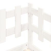 Slaapbank zonder matras 80x200 cm massief grenenhout wit 8