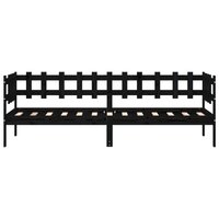 Slaapbank 80x200 cm massief grenenhout zwart 4