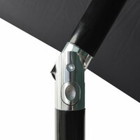 Parasol 3-laags met aluminium paal 2 m antracietkleurig 6