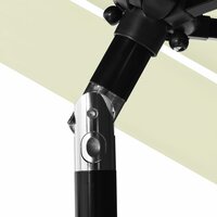 Parasol 3-laags met aluminium paal 2,5 m zandkleurig 6