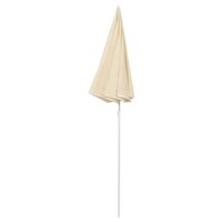 Parasol met stalen paal 180 cm zandkleurig 3