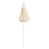 Parasol met stalen paal 180 cm zandkleurig 3