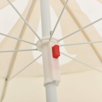 Parasol met stalen paal 180 cm zandkleurig 4