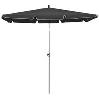 Parasol met paal 210x140 cm antracietkleurig 2