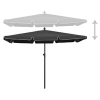 Parasol met paal 210x140 cm antracietkleurig 3