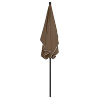 Parasol met paal 210x140 cm taupe 4