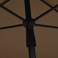 Parasol met paal 210x140 cm taupe 5