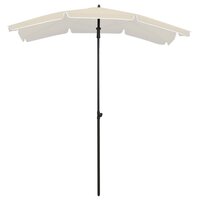 Parasol met paal 200x130 cm zandkleurig 2