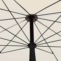 Parasol met paal 200x130 cm zandkleurig 5