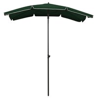Parasol met paal 200x130 cm groen 2