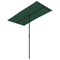 Parasol met aluminium paal 180x110 cm groen 2