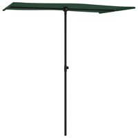 Parasol met aluminium paal 180x110 cm groen 3