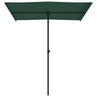 Parasol met aluminium paal 180x110 cm groen 4