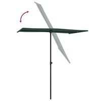 Parasol met aluminium paal 180x110 cm groen 6