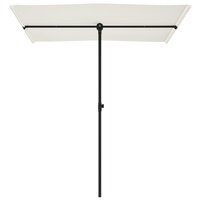 Parasol met aluminium paal 180x110 cm zandwit 4