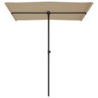 Parasol met aluminium paal 180x110 cm taupe 4