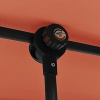 Parasol met aluminium paal 180x110 cm terracottakleurig 8