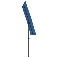 Parasol met aluminium paal 180x110 cm azuurblauw 5