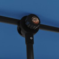 Parasol met aluminium paal 180x110 cm azuurblauw 8