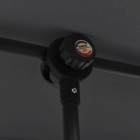 Parasol met aluminium paal 2x1,5 m zwart 8