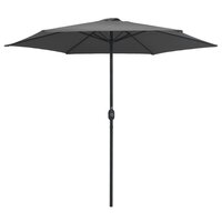 Parasol met aluminium paal 270x246 cm antracietkleurig 2