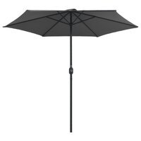 Parasol met aluminium paal 270x246 cm antracietkleurig 3