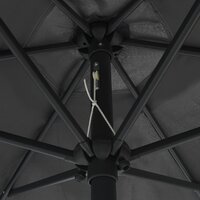 Parasol met aluminium paal 270x246 cm antracietkleurig 5