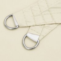 Zonnescherm driehoekig 3x3x3 m oxford stof cr&egrave;mekleurig 5