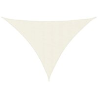 Zonnescherm driehoekig 3x4x5 m oxford stof cr&egrave;mekleurig 2