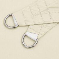 Zonnescherm driehoekig 3x4x5 m oxford stof cr&egrave;mekleurig 5