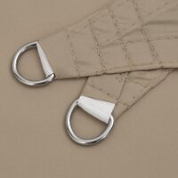 Zonnescherm vierkant 2x2 m oxford stof taupe 5