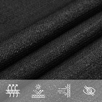 Zonnezeil 160 g/m&sup2; 3,6x3,6x3,6 m HDPE zwart 7