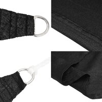 Zonnezeil 160 g/m&sup2; 4,5x4,5x4,5 m HDPE zwart 6