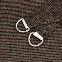 Zonnezeil 160 g/m&sup2; 3,5x3,5x4,9 m HDPE bruin 5