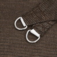 Zonnezeil 160 g/m&sup2; 4,5x4,5x4,5 m HDPE bruin 5