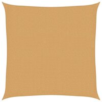 Zonnezeil 160 g/m&sup2; vierkant 3x3 m HDPE zandkleurig 2