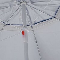 Strandparasol met zijwanden 215 cm blauw 7