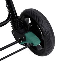 Tweeling kinderwagen tandem staal groen 9