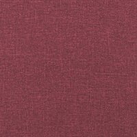 Driezitsbank 180 cm stof wijnrood 7