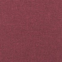 Driezitsbank 180 cm stof wijnrood 7