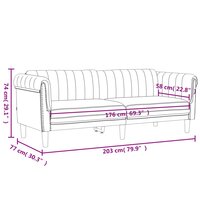 Driezitsbank fluweel donkergroen 9