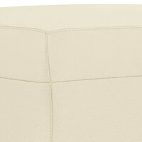 3-delige Loungeset met kussens kunstleer cr&egrave;me 7