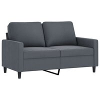 2-delige Loungeset met kussens fluweel donkergrijs 3