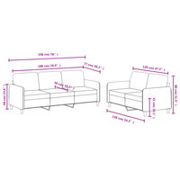 2-delige Loungeset fluweel wijnrood 7