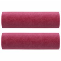 Tweezitsbank met sierkussens 120 cm fluweel wijnrood 5