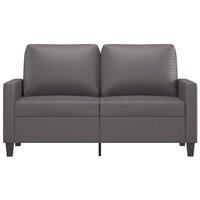 Tweezitsbank 120 cm kunstleer grijs 3